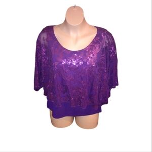 Shimmery purple top